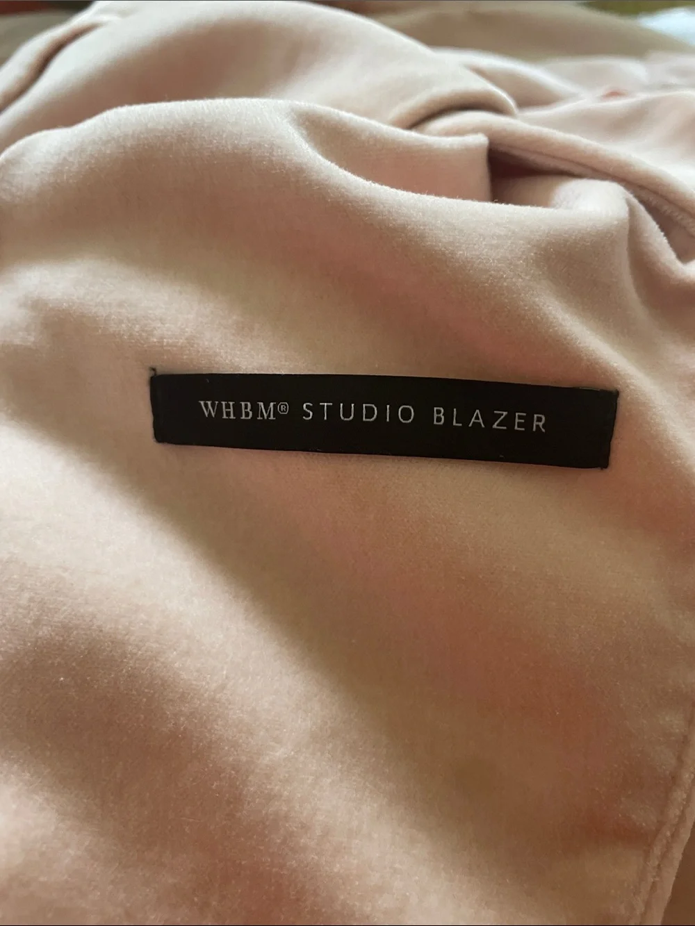White House Black Market Double-Breasted Blazer in Pale Pink